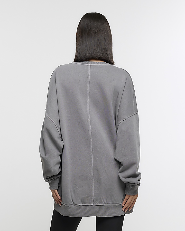 Grey oversized sweatshirt