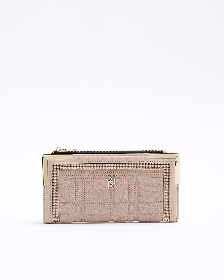 River island rose gold on sale purse