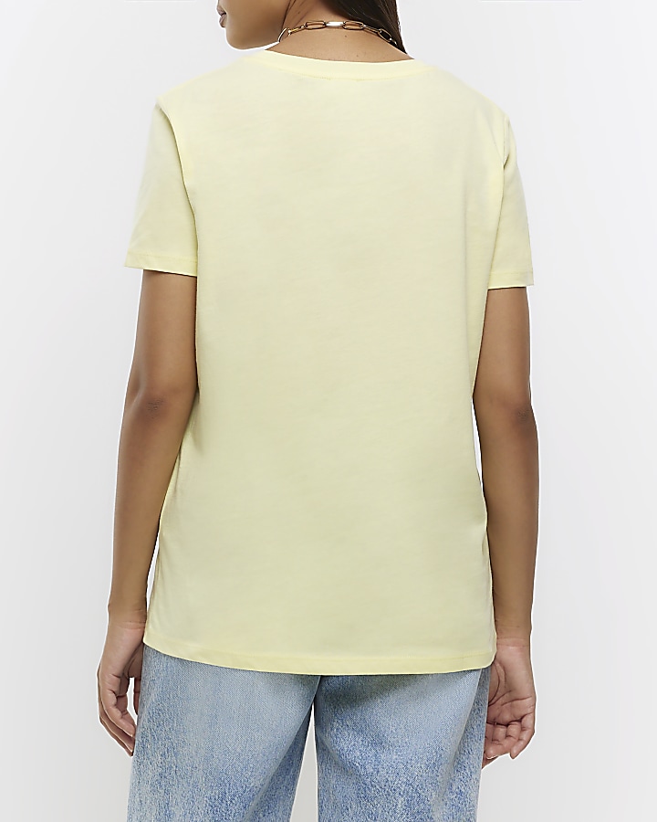 Yellow graphic t-shirt