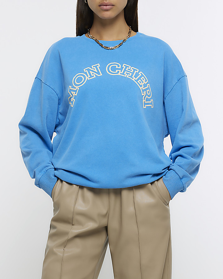 Blue mon cherie sweatshirt