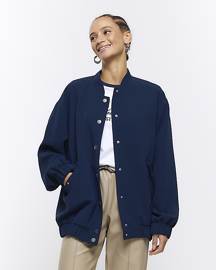 River island 2024 navy jacket