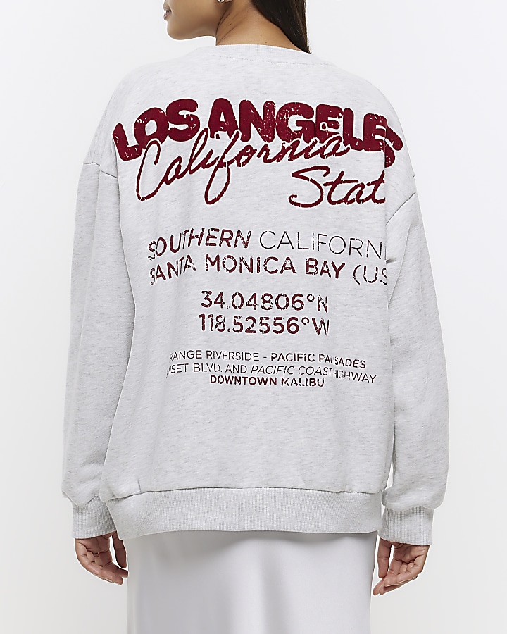 Grey Los Angeles graphic sweatshirt