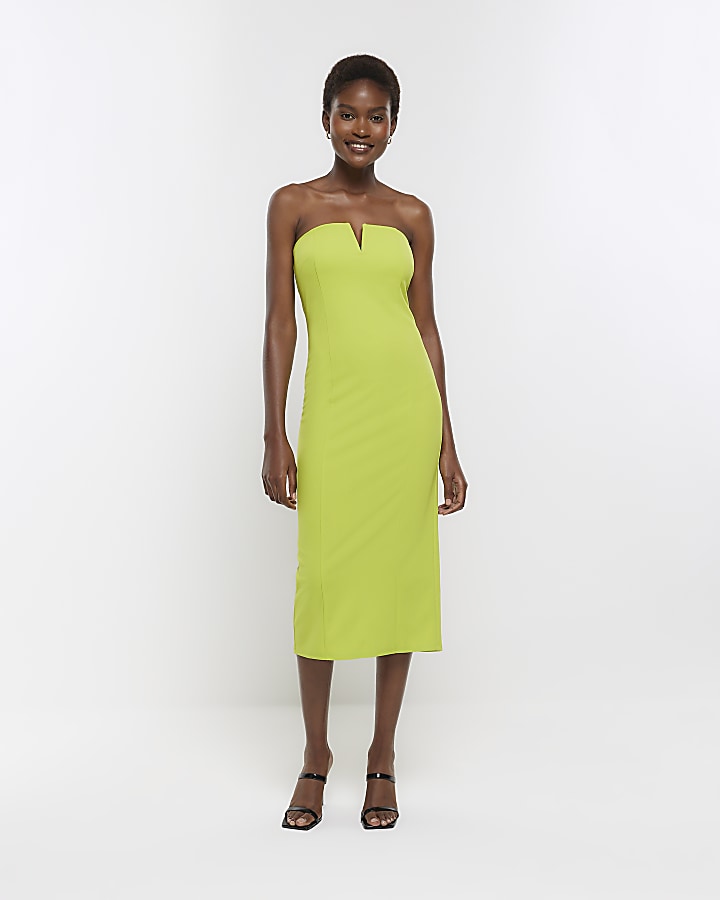 Lime green outlet bodycon