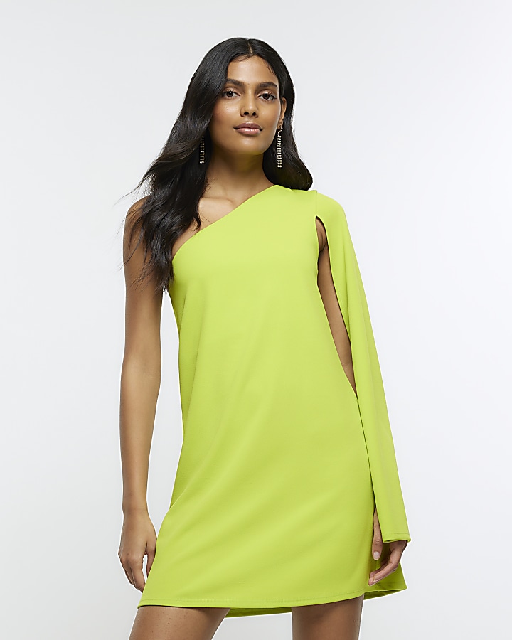 Lime green outlet short dress