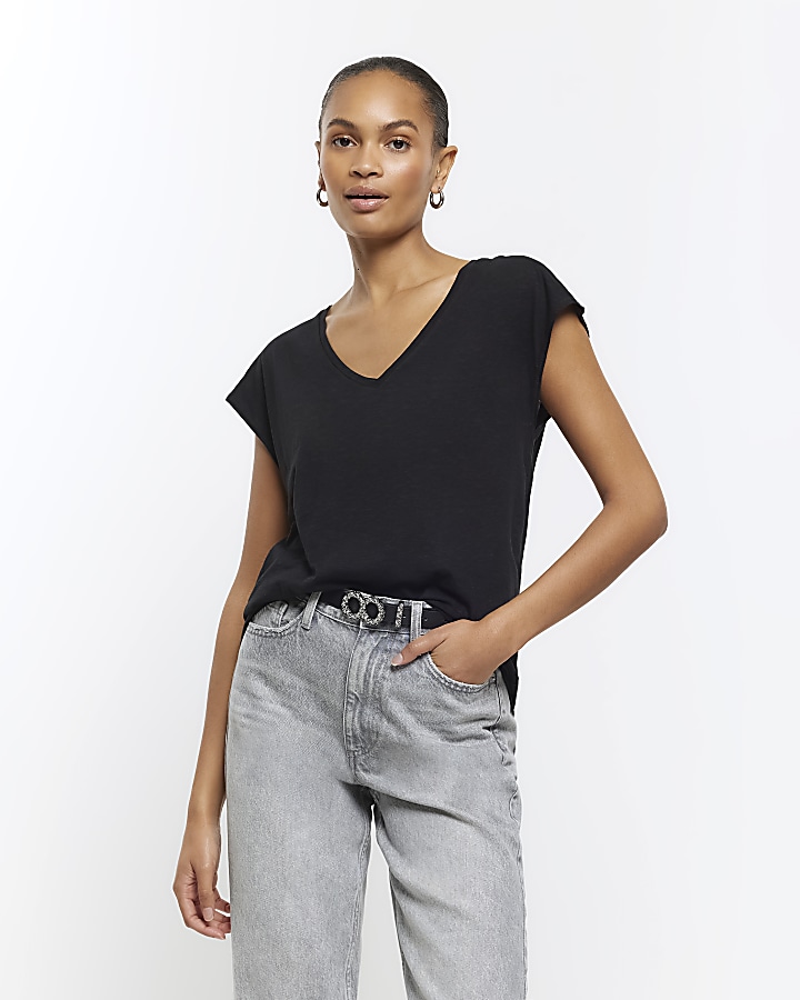 River island hot sale plain t shirts