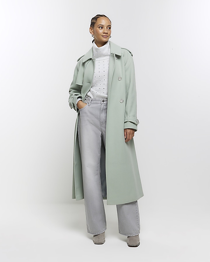 Green coat cheap river island