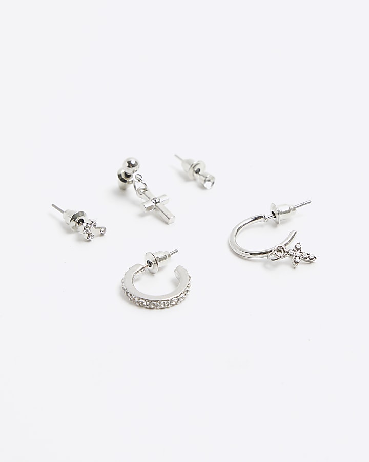 Multipack shop silver earrings