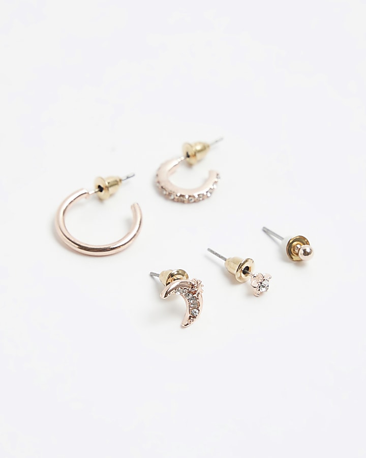 River island clearance gold earrings