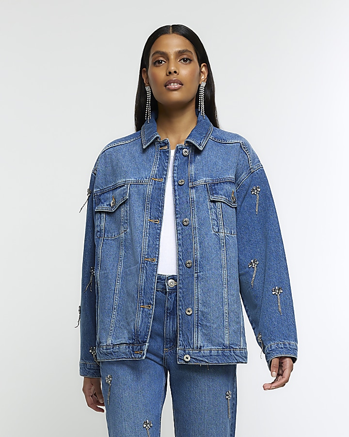 River island store ladies denim jacket