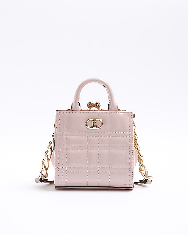 River island best sale pink croc bag