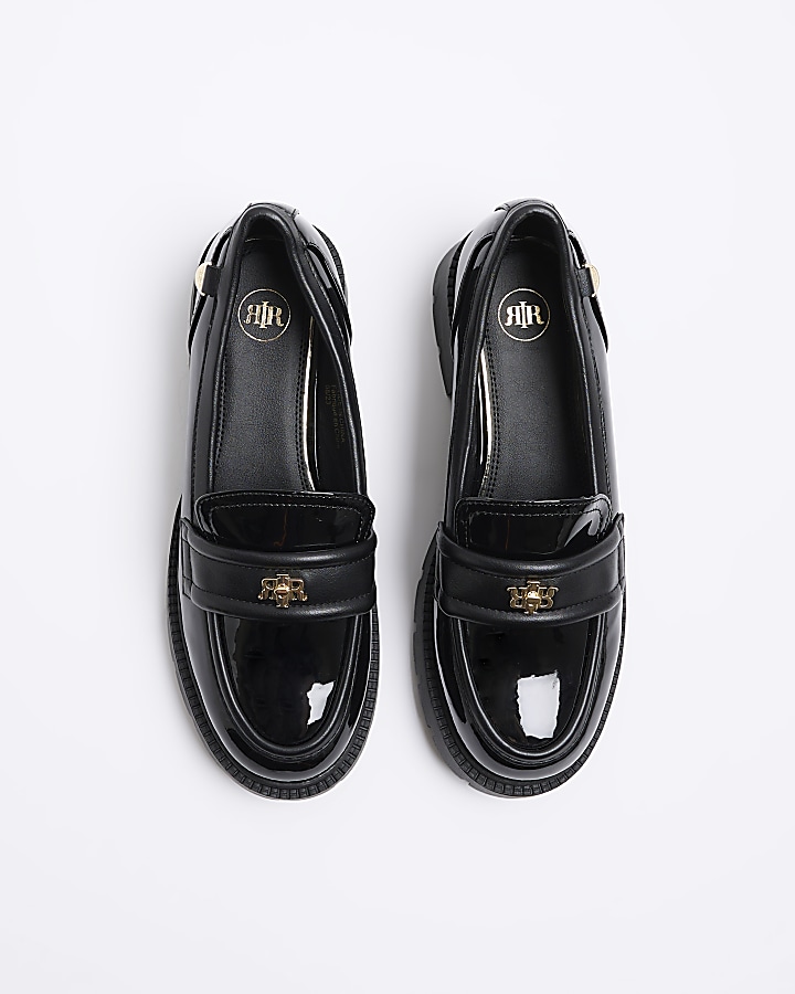 Black Chunky Loafers