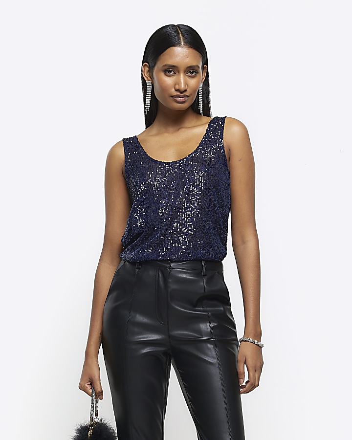 River Island Sequin Swing Tank