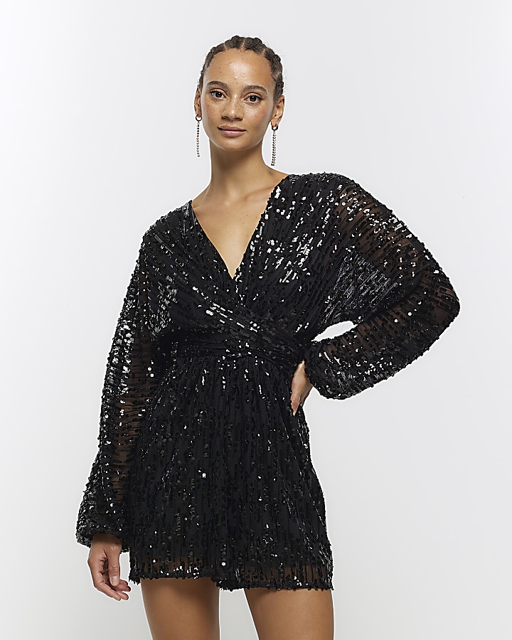 River island sequin store jumpsuit