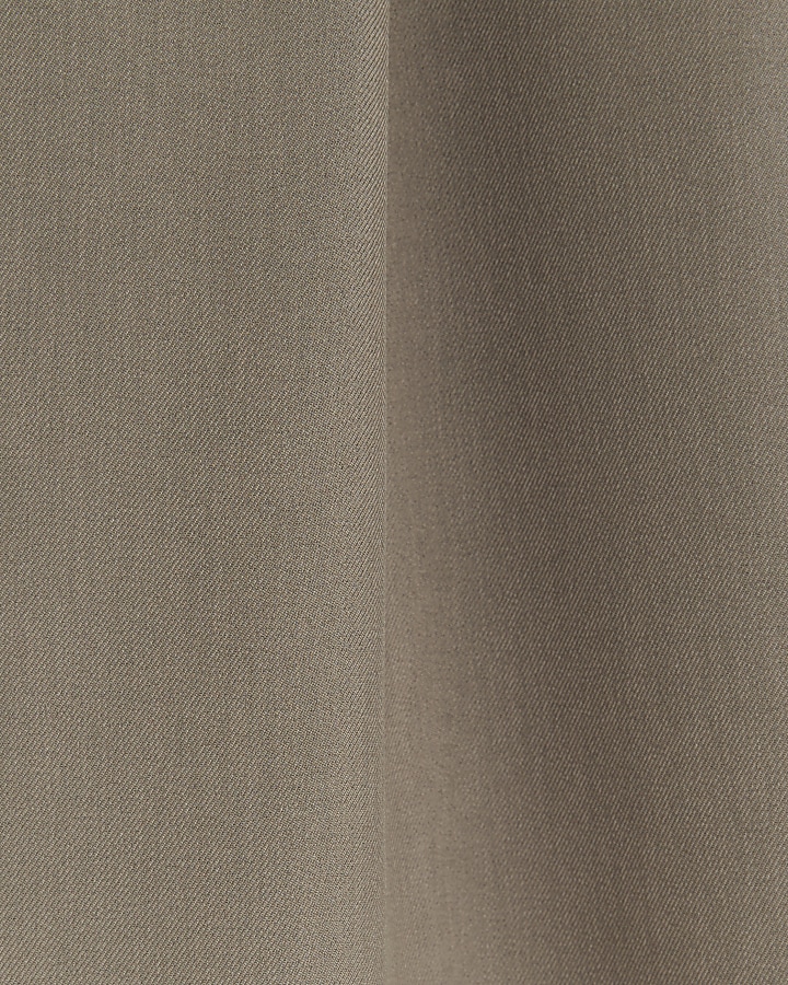 Brown wide Leg pleated trousers River Island