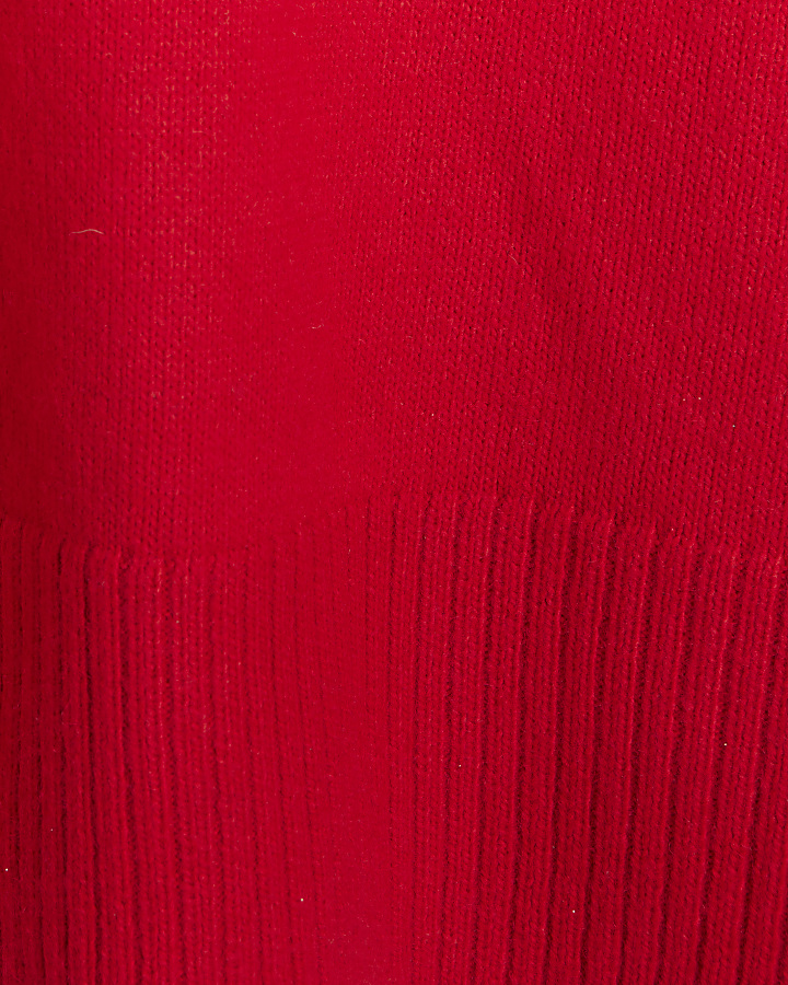 Red cuff detail jumper