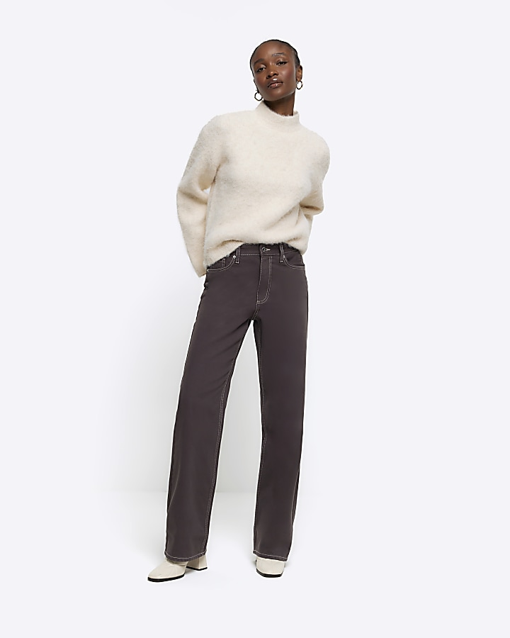 Relaxed straight hot sale fit jeans