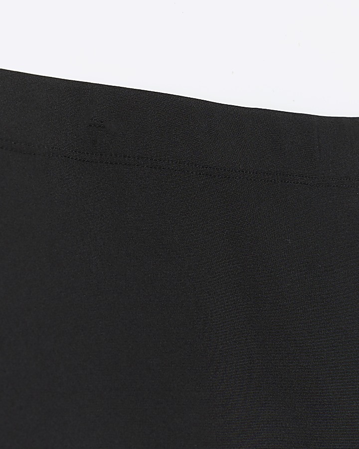 Petite black split hem maxi skirt | River Island
