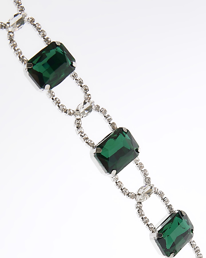 Green Stone Choker Necklace