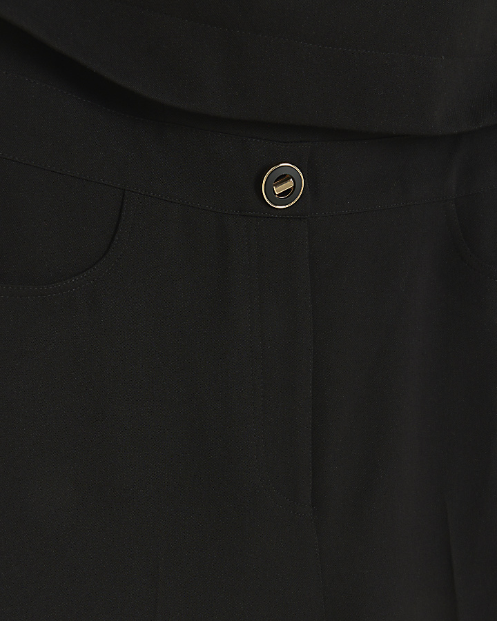 Black blazer bandeau jumpsuit