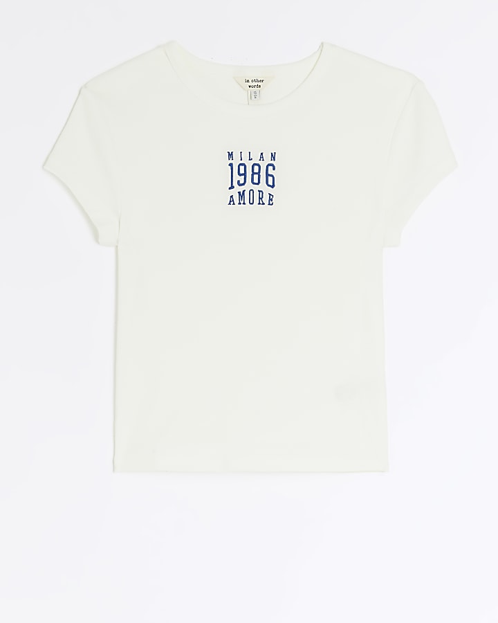 White graphic baby t-shirt