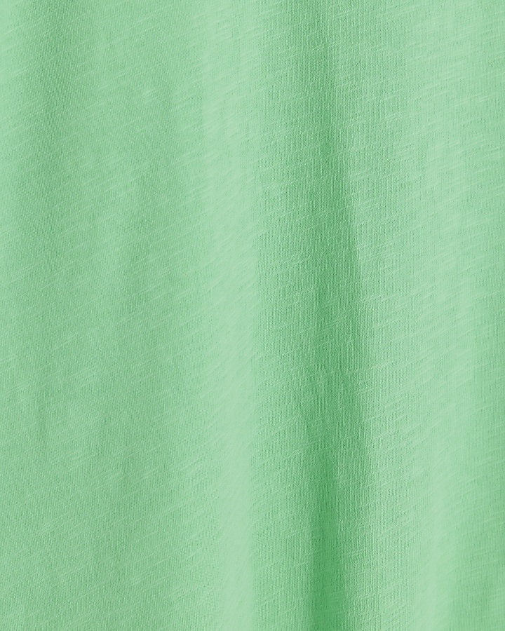 Green rolled sleeve t-shirt
