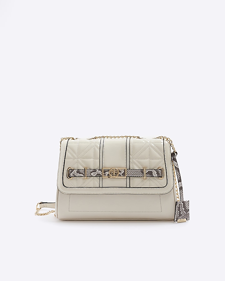 River island cream on sale bag