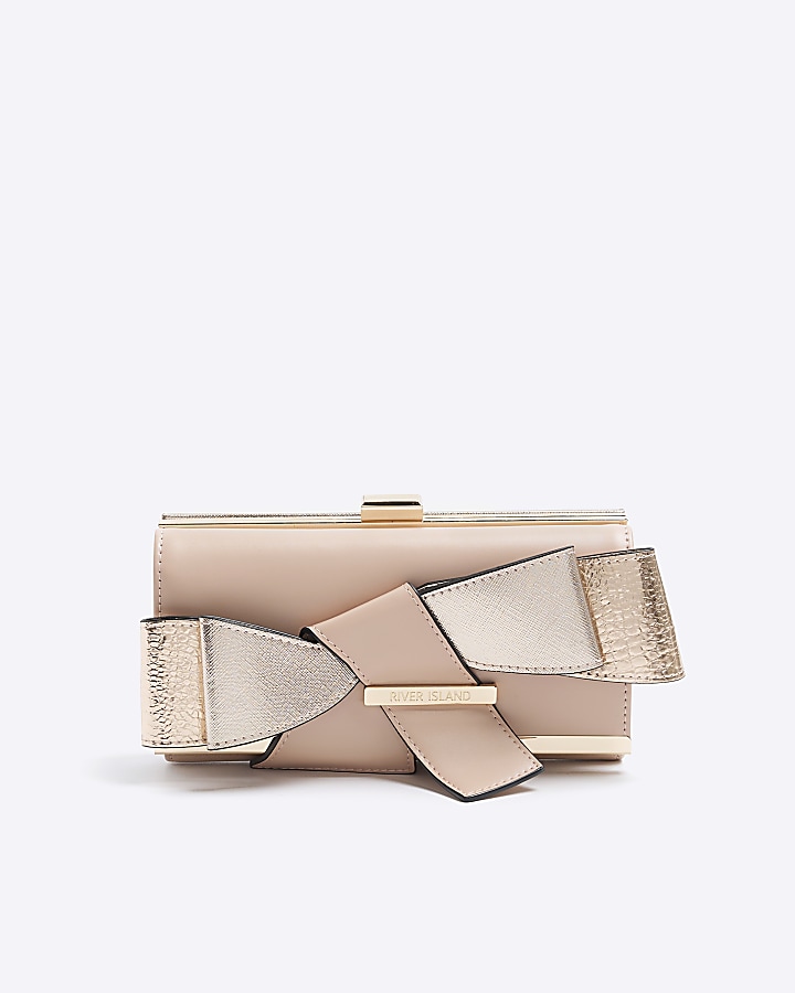 River island rose gold clutch bag online