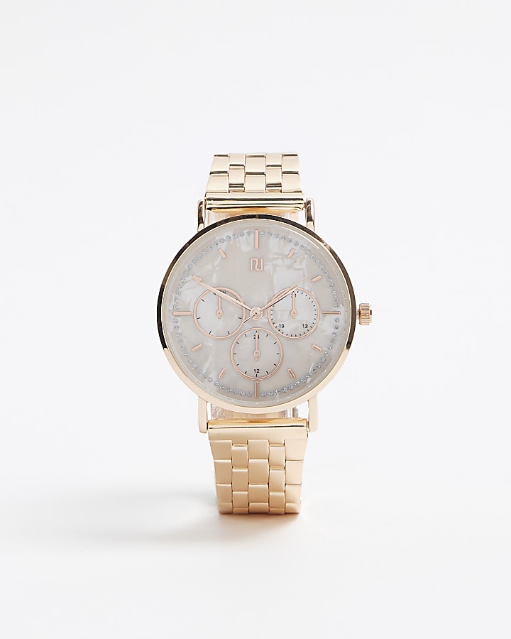 Rose gold shop face watch