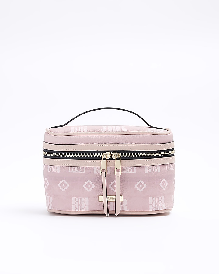 Pink ombre RI vanity makeup bag