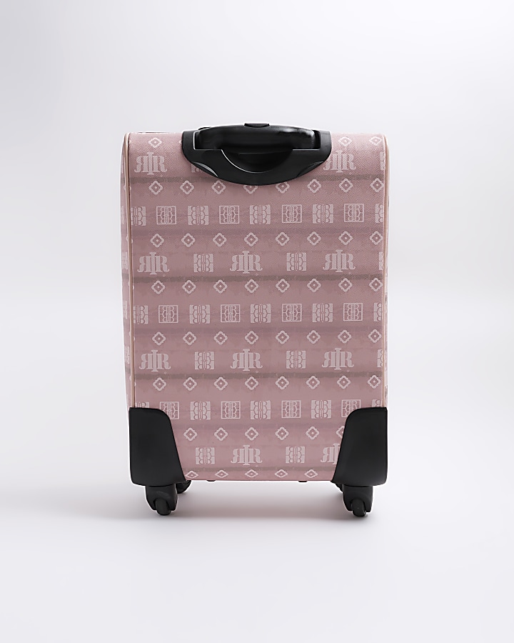 Pink ombre RI logo suitcase