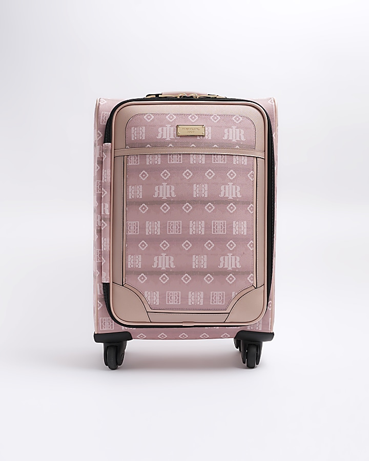 Pink ombre RI logo suitcase