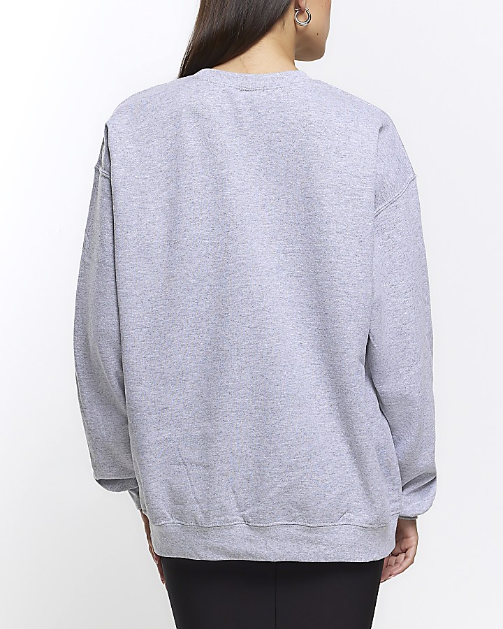 Grey graphic sweatshirt