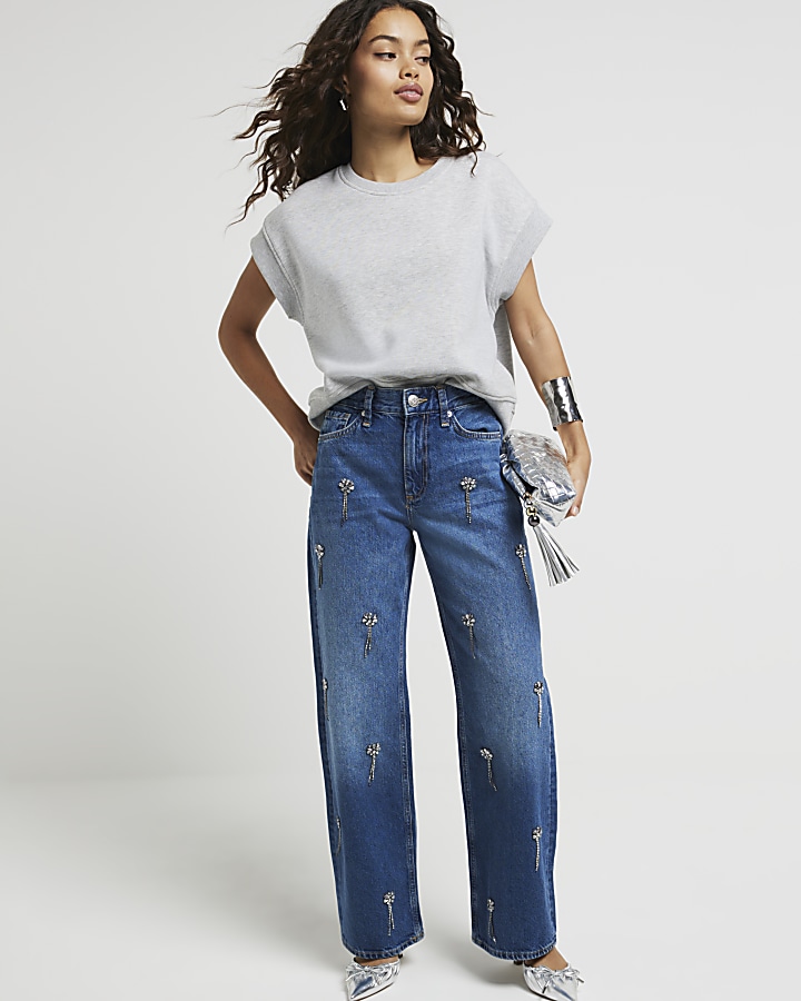 Petite blue outlet jeans