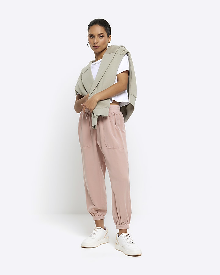 Lux Cuffed Jogger-Pink