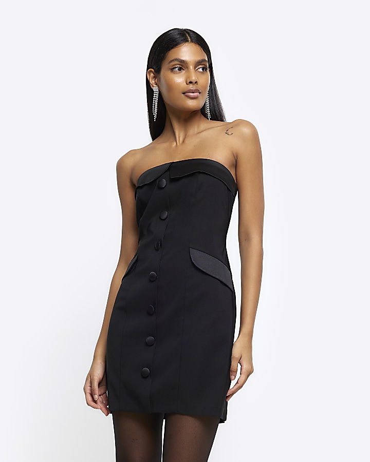 Tuxedo dress hot sale river island