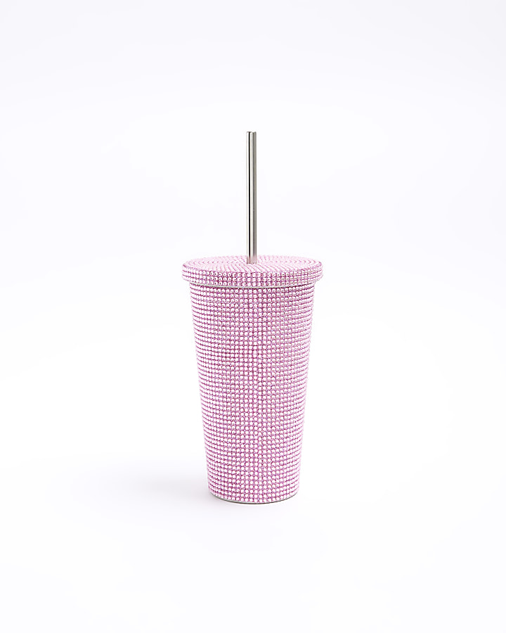 Pink Diamante cup