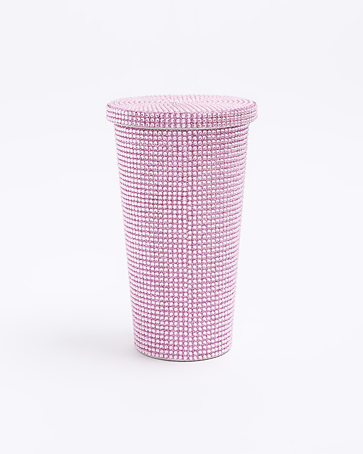 Pink Diamante cup