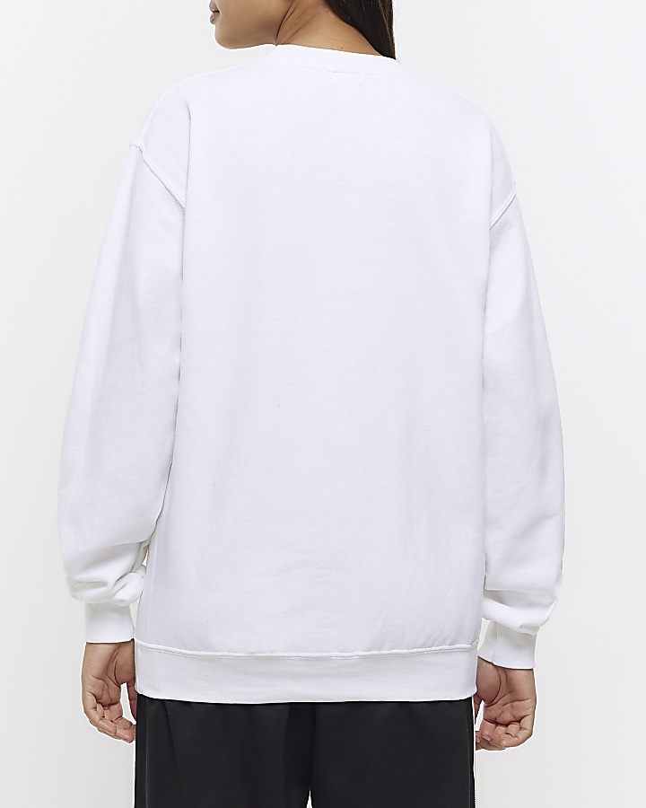 White graphic sweatshirt