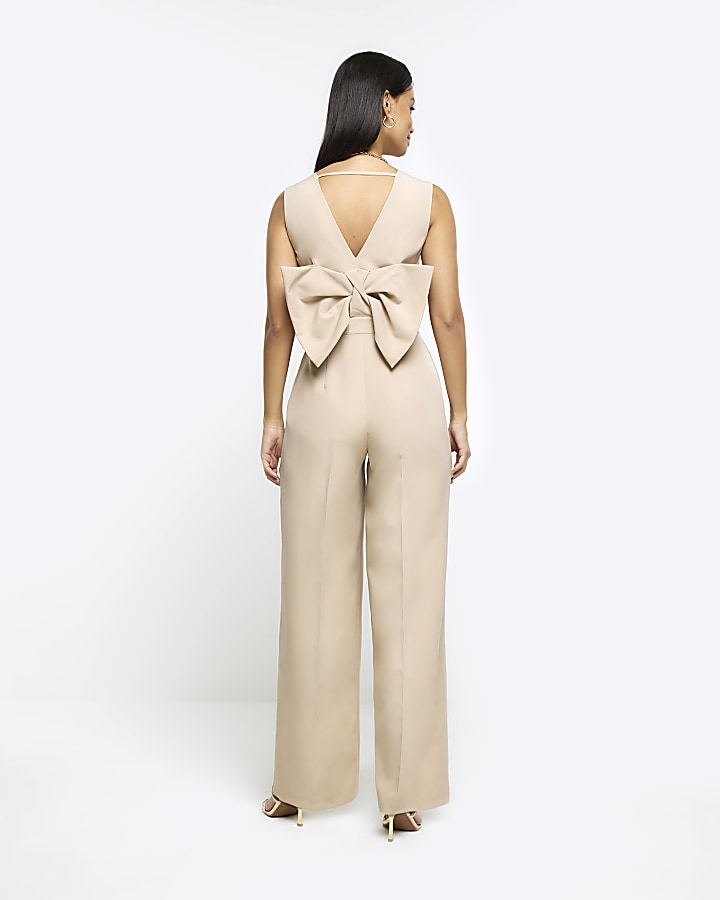 Beige jumpsuits hotsell for weddings