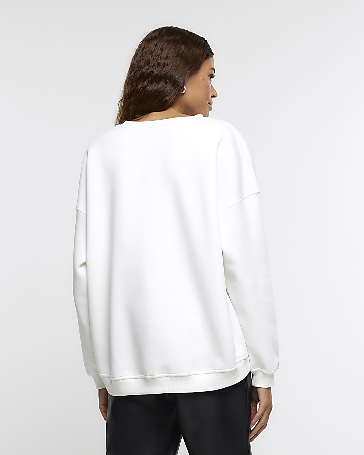 White graphic sweatshirt