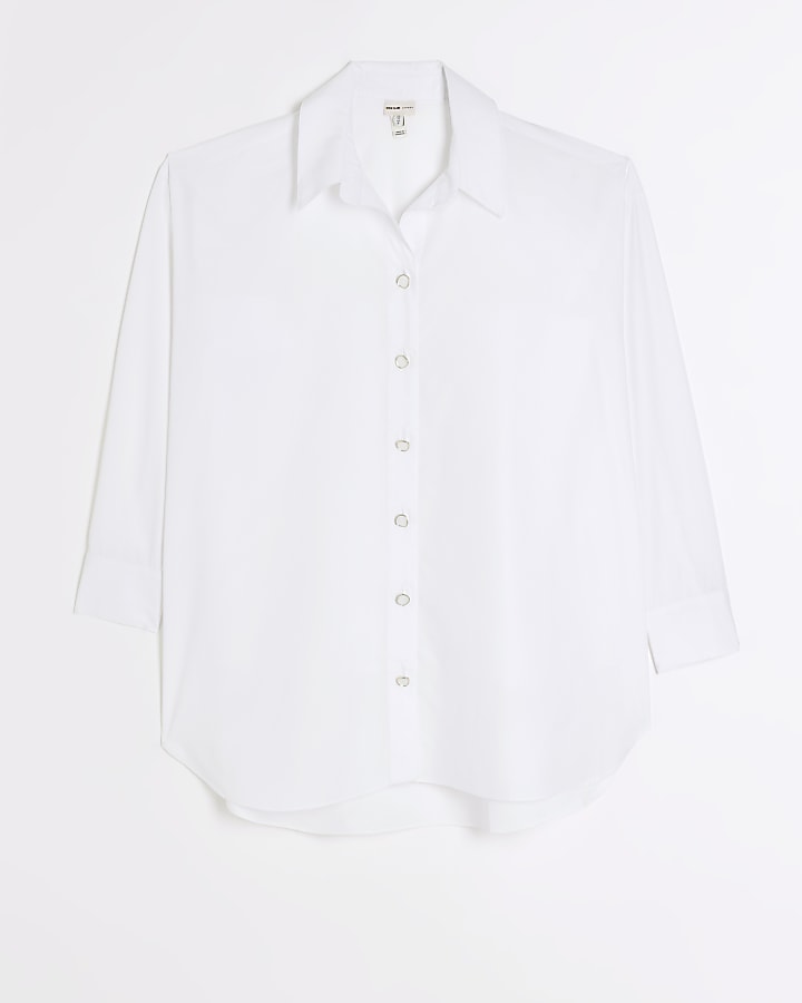 White lace back shirt