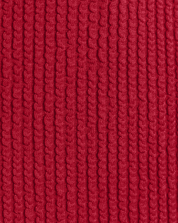 Red texture Swimsuit