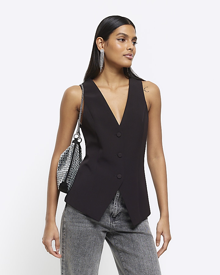 Womens longline 2025 waistcoat uk