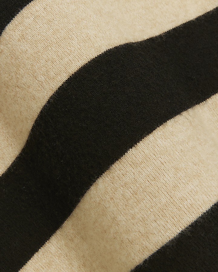 Black stripe cosy sweatshirt