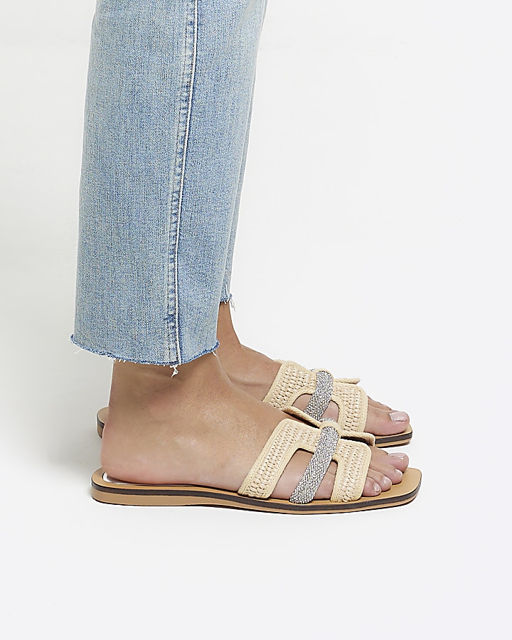 River island 2024 diamante sandals