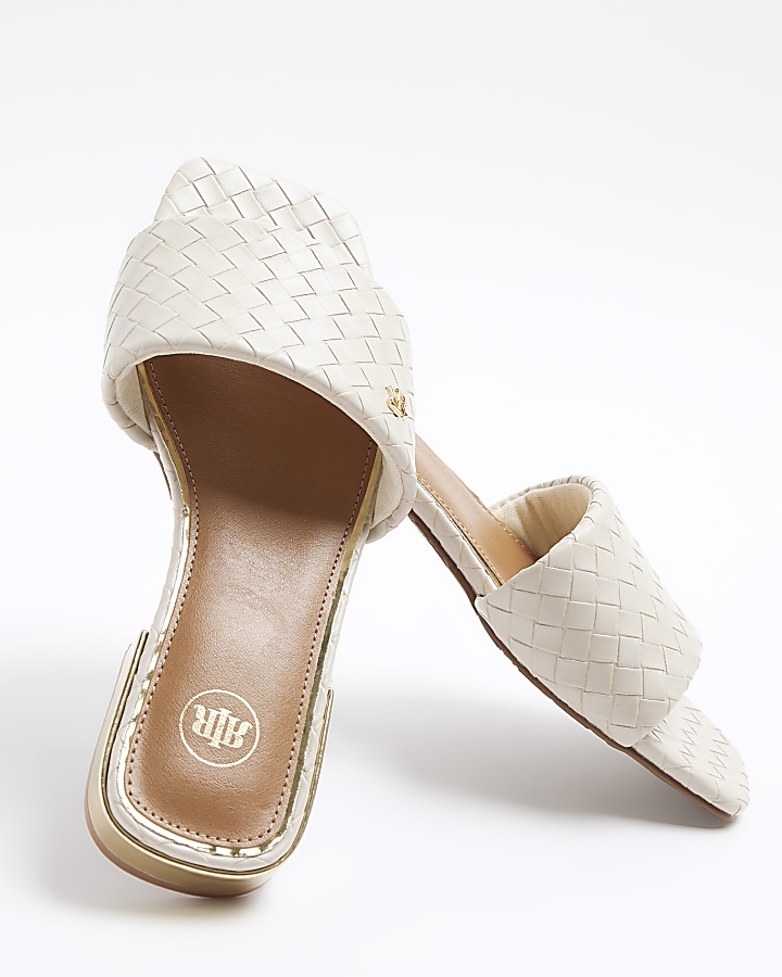 cream evening sandals