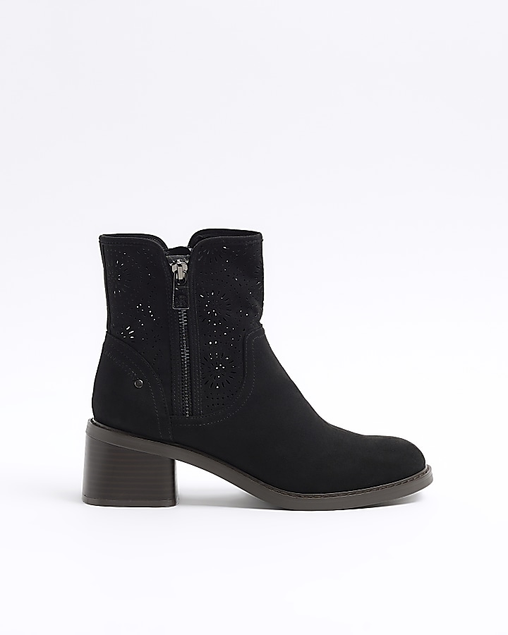 Cut out studded ankle boots sale