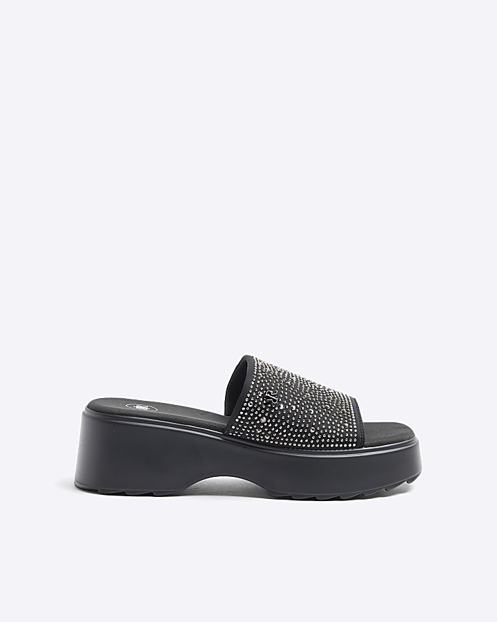 River island cheap black mules