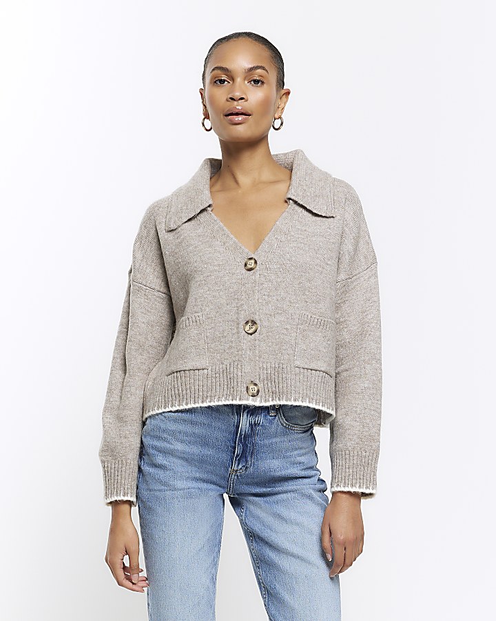 Collared cardigans outlet