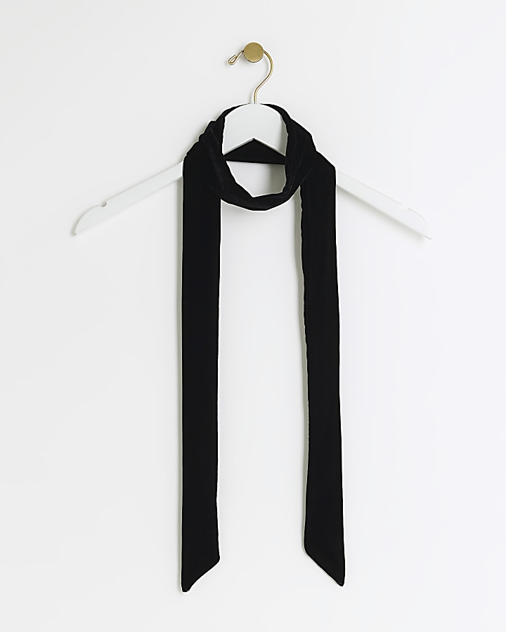 Black RI Studio velvet scarf